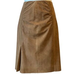 Anne Klein Distressed Ultra Suede Skirt